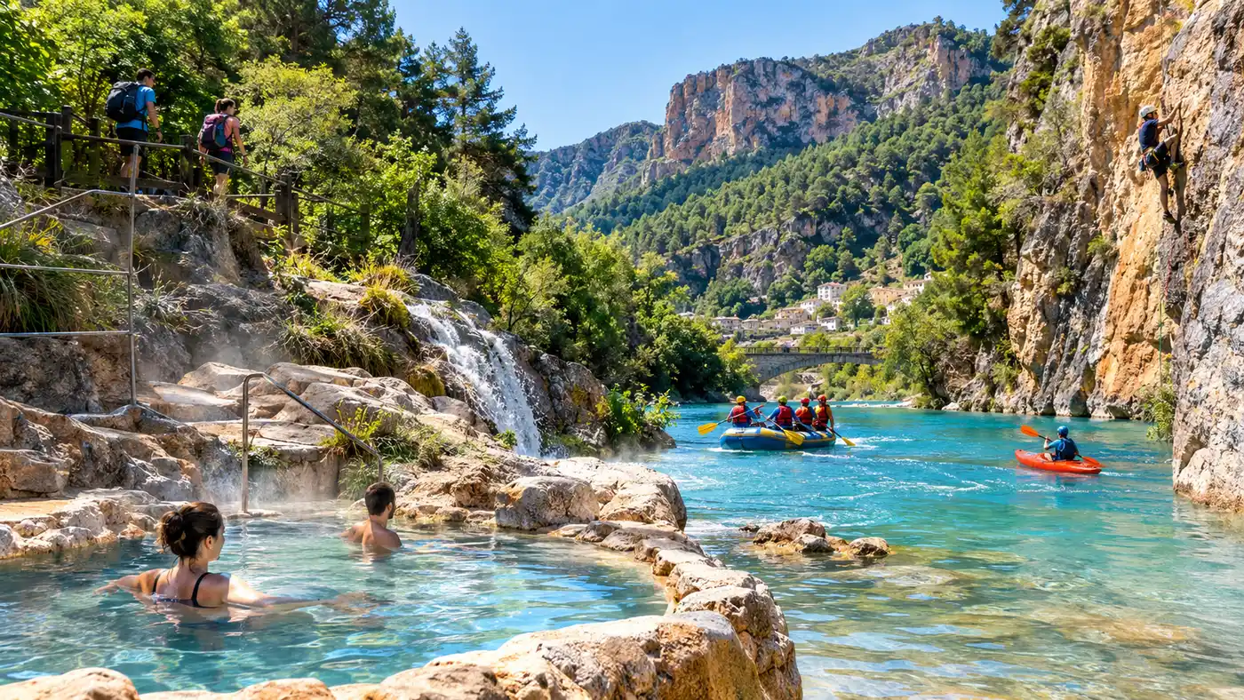 Actividades al aire libre en Montanejos: senderismo, escalada, kayak y rafting